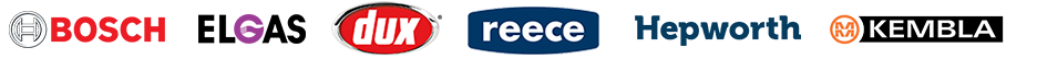 Quality plumbing supplier brands used by Aqua Plumbing